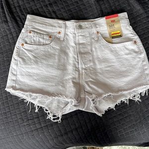 501 Lavender Levi Shorts